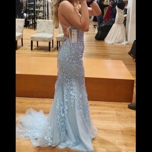 Light blue prom dress